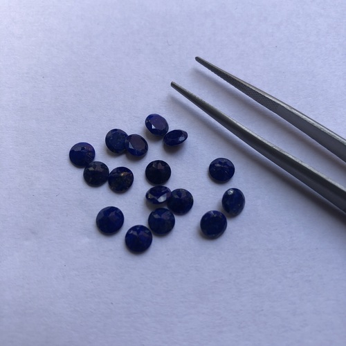 2.5mm Natural Lapis Lazuli Faceted Round Gemstone