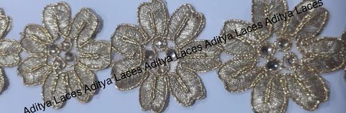 Modern Cut Work Lace Decoration Material: Stones