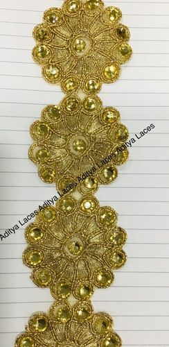 Cut Work Lace Decoration Material: Beads