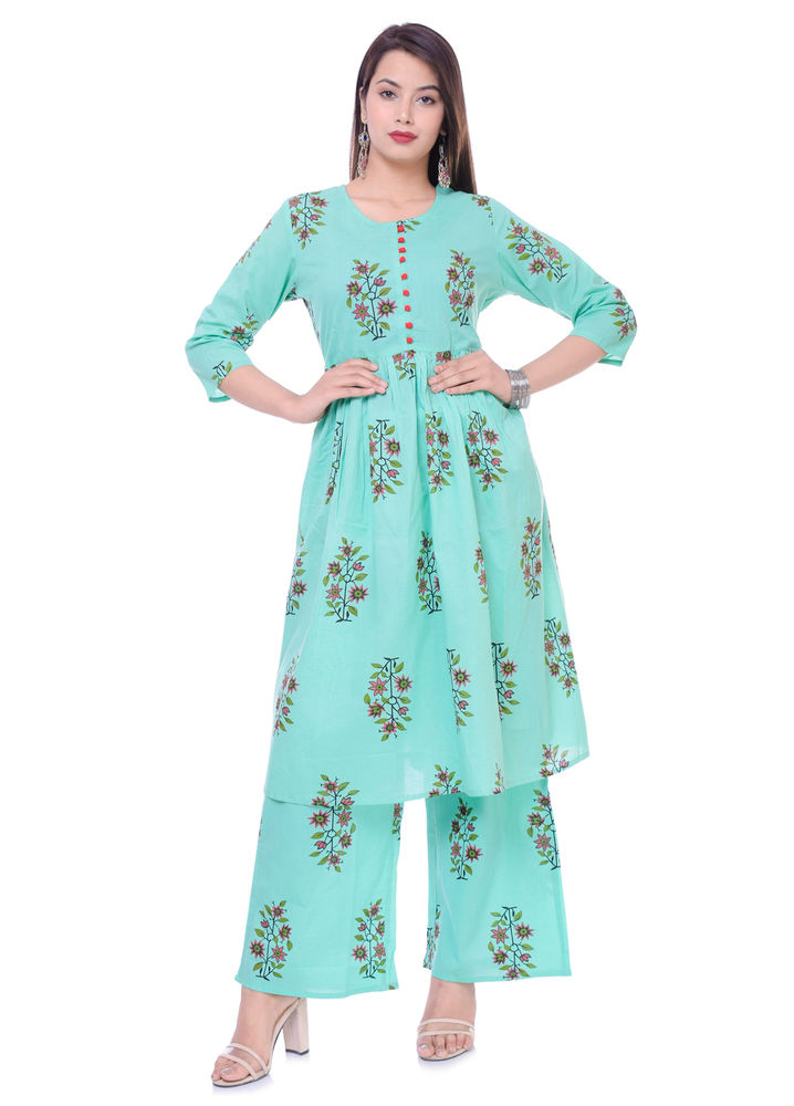 Kurti With Plazzo Set