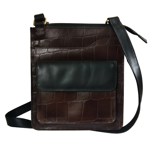 Leather Crossbody Office Bag