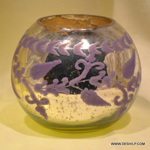 Bowl Shape Glass Candle Holder