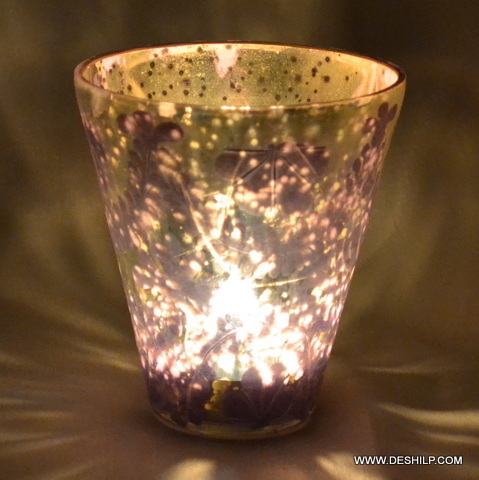 Small T Light Candle Holder For Festivals - Finishing: Silver