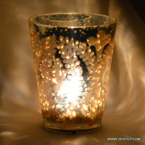 Leaf shaped Small T Light Candle Holder