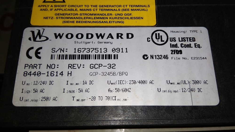 WOODWARD HMI 8440-1614 H
