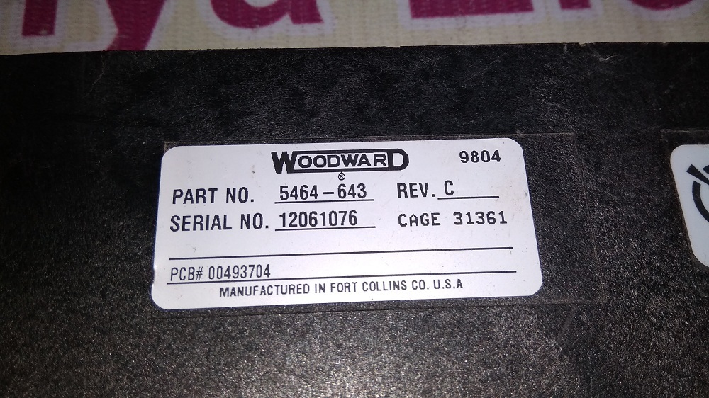 WOODWARD CPU 5464-643 C