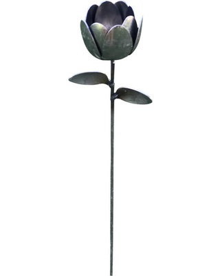 Metal Tulip Spoon Garden Stake