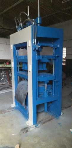 Fully Automatic Fly Ash Brick Machine - Steel Material, Blue Color | Hydraulic Power, High Efficiency, Durable Design, Low Maintenance, Increased Productivity