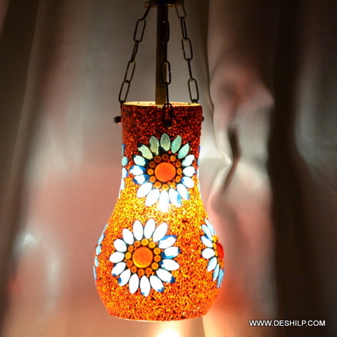 Traditional rooftop Beautiful Glass Decor Wall Hanging