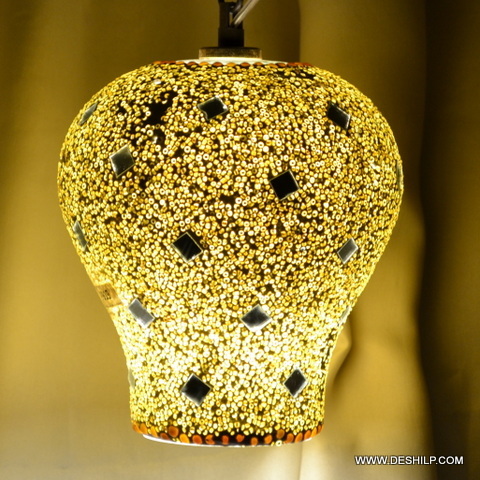 8x15 Inch Round Glass Mosaic Handmade Wall Hanging