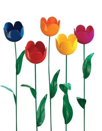 Miles Kimball Artificial Tulips Set of 5