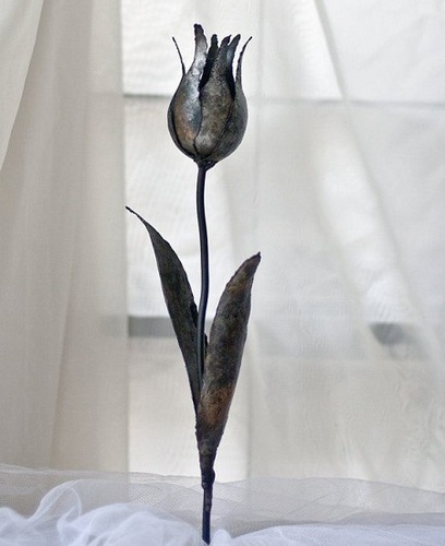 Tulip Steel Flower Metal Artwork Yard Sculpture