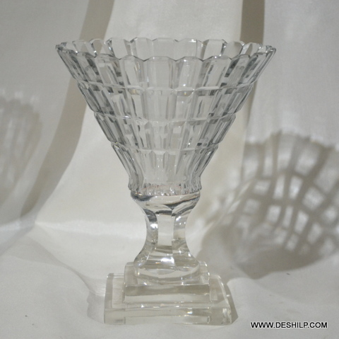 Glass Crystal Small Hurricane Candle