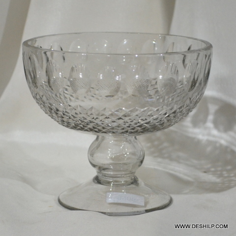 Glass Crystal Style Candle Holder