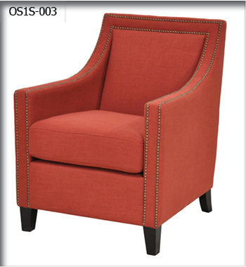 Red Single Seater Office Sofa