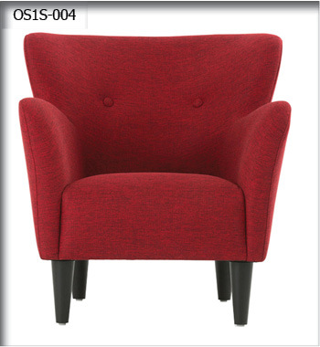Red Single Seater Office Sofa