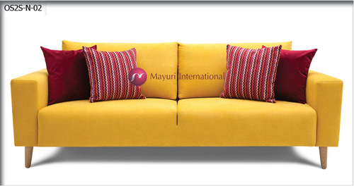 Yellow Double Seater Office Sofa