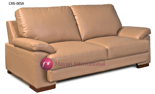 Cream Classic Leather Sofa