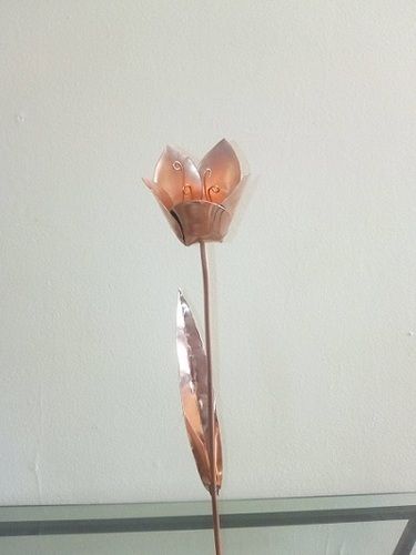 Flower Rose Copper Tulip 39 Cm Tall