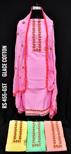 Indian Glace Cotton Suit