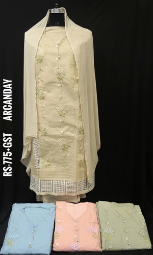 Designer Organdy Fabric Suit