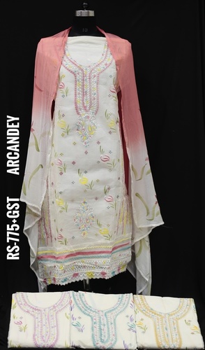 Indian Designer Organdy Fabric Suit