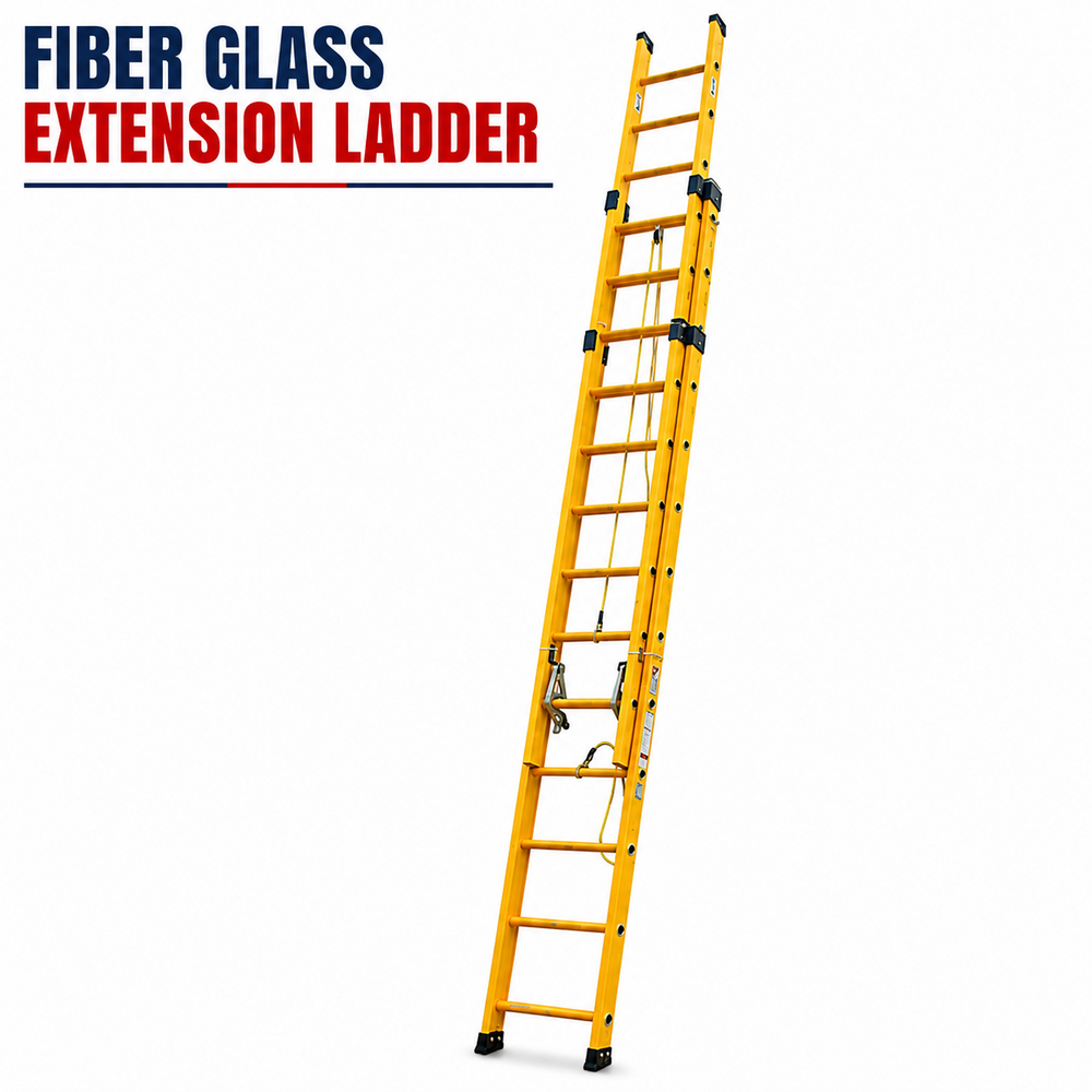 Fibre Glass Extension Ladder - Feature: Anti-Slip Rungs