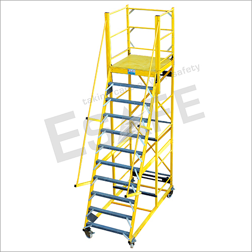 Fibre Glass Platform Trolley Ladder