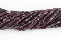 Garnet Cut Square Beads