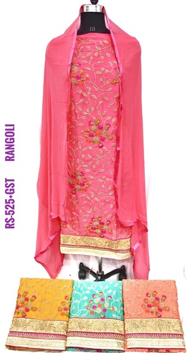 Indian Ladies Rangoli Fabric Suit