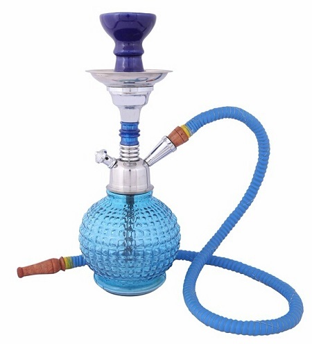 Blue & Silver Hookah