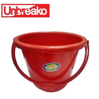 Heavy Plastic Bucket - Polypropylene, Various Sizes, Rigid Red | Durable Material With Excellent Versatility For Multiple Applications