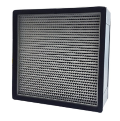Aluminium Frame Deep Pleat HEPA Box Air Filter - Fiberglass Media, Aluminum Frame, White, H13 Efficiency | High Efficiency, Long Lifespan, Customizable Size