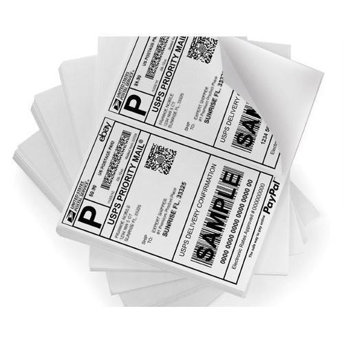 White Self Adhesive Sticker