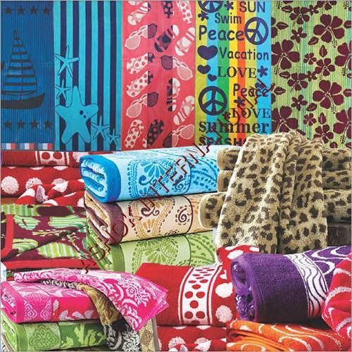 Jacquard Velour Beach Towel Set