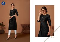 Designer Khadi Plain Kurti