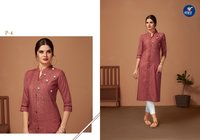 Designer Khadi Plain Kurti