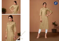 Designer Khadi Plain Kurti