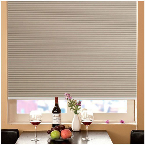 Brown Pleated Roller Blinds