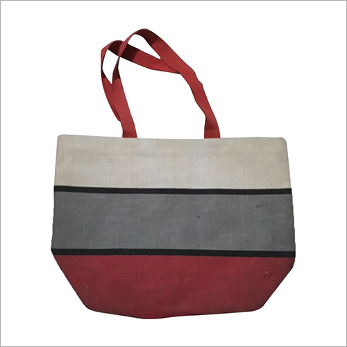 Shopping Designer Printed Jute Bag