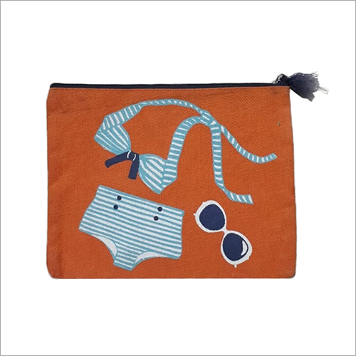 Beach Printed Jute Bag