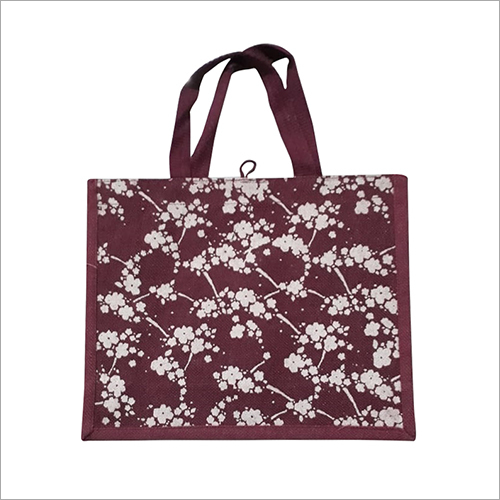 Ladies Printed Jute Bag