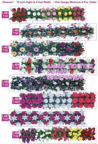 Handmade flower garland