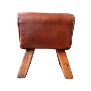 Feature : Eco-Friendly Leather Pouf Stool