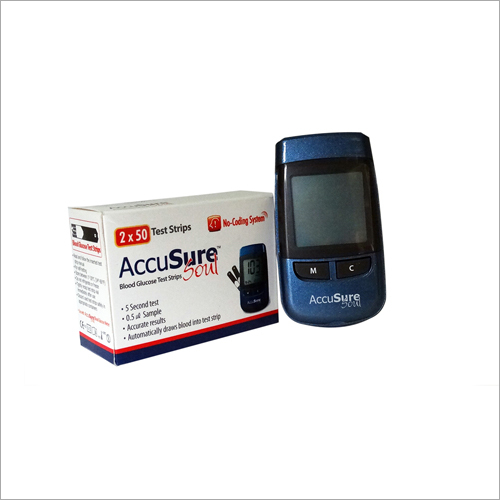 Blood Glucose Soul Test Strips With Monitor By C S SURGIMED