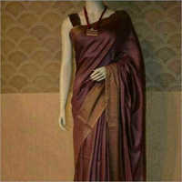 Ladies Linen Plain Saree