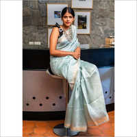 Ladies Casual Wear Plain Saree