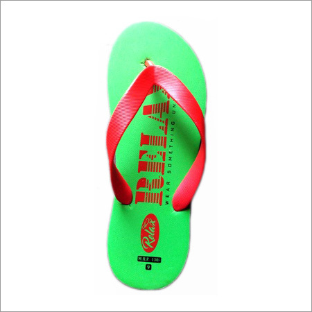 Green Slipper - Rubber Material Unisex Design Green Color | Non-Slippery Lightweight Attractive Pattern Durable PU Strap