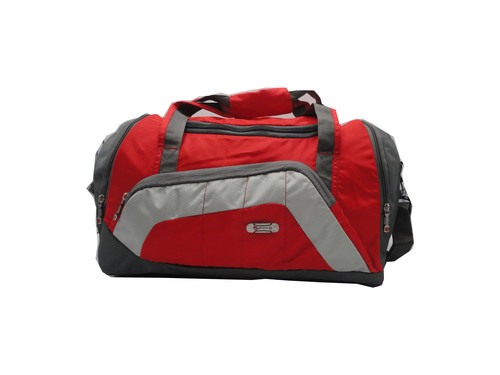 Red And Gray Travelling Bag