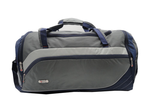 Blue And Gray Travelling Bag